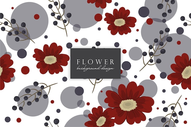 Seamless Floral Pattern in vector. Wallpaper template