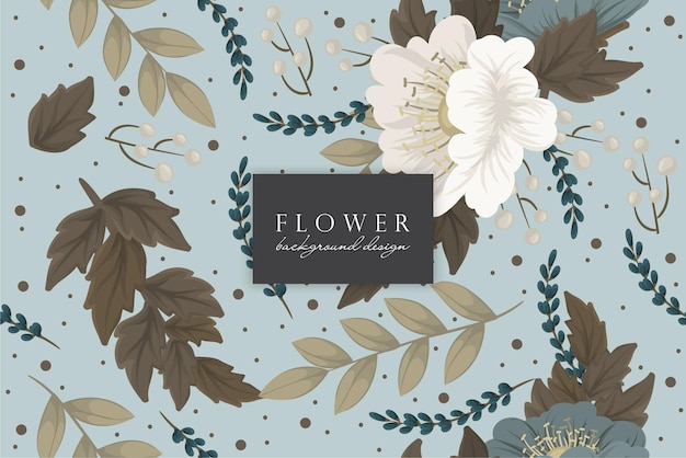 Seamless Floral Pattern in vector. Wallpaper template