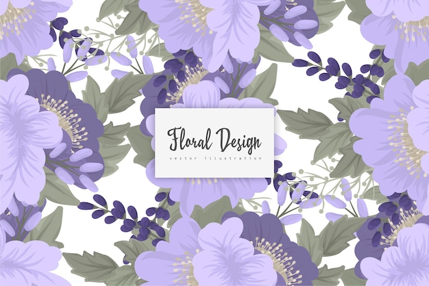 Seamless Floral Pattern in vector. Wallpaper template