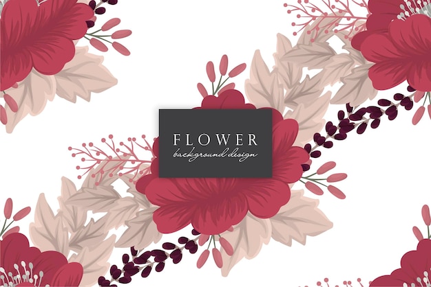 Seamless Floral Pattern in vector. Wallpaper template