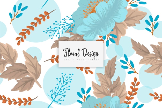 Seamless Floral Pattern in vector. Wallpaper template