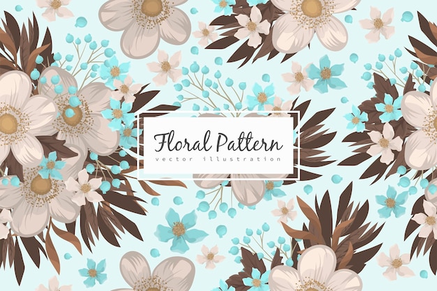 Seamless Floral Pattern in vector