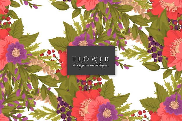 Seamless Floral Pattern in vector