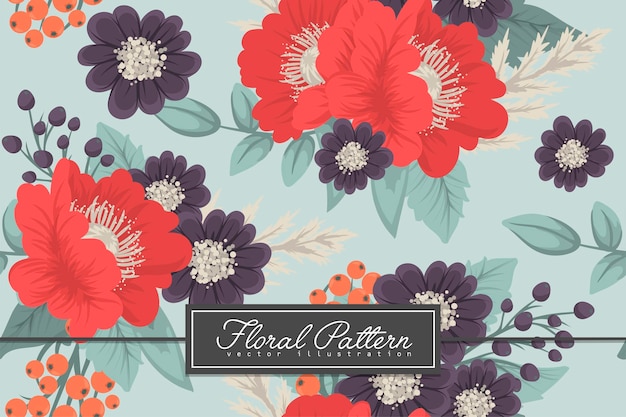 Seamless Floral Pattern in vector