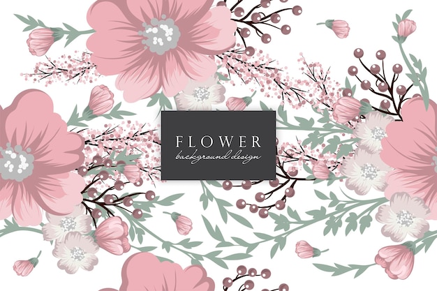 Seamless Floral Pattern in vector