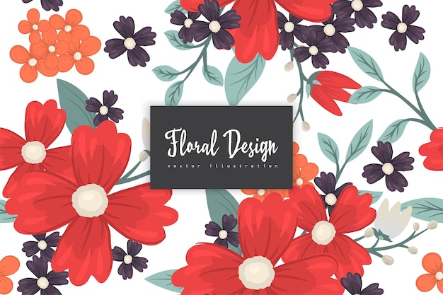 Seamless Floral Pattern in vector