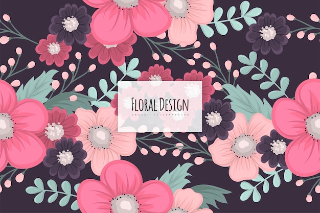 Seamless Floral Pattern in vector