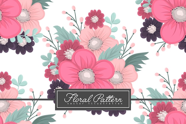 Seamless Floral Pattern in vector