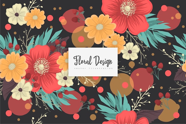 Seamless Floral Pattern in vector