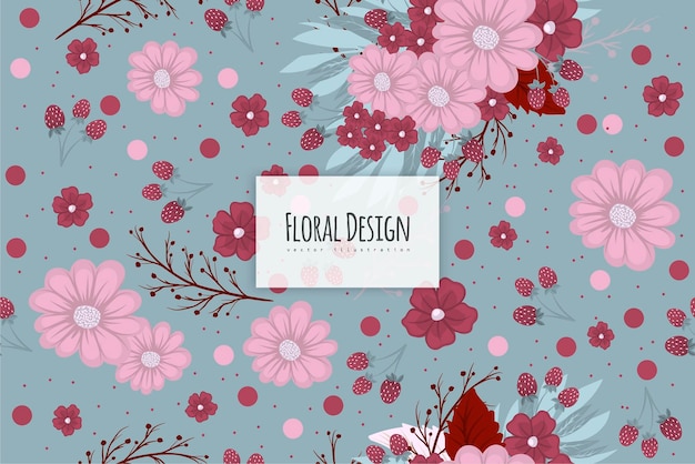 Seamless Floral Pattern in vector