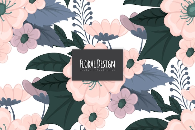 Vector seamless floral pattern in vector