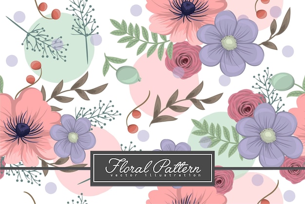 Seamless Floral Pattern in vector