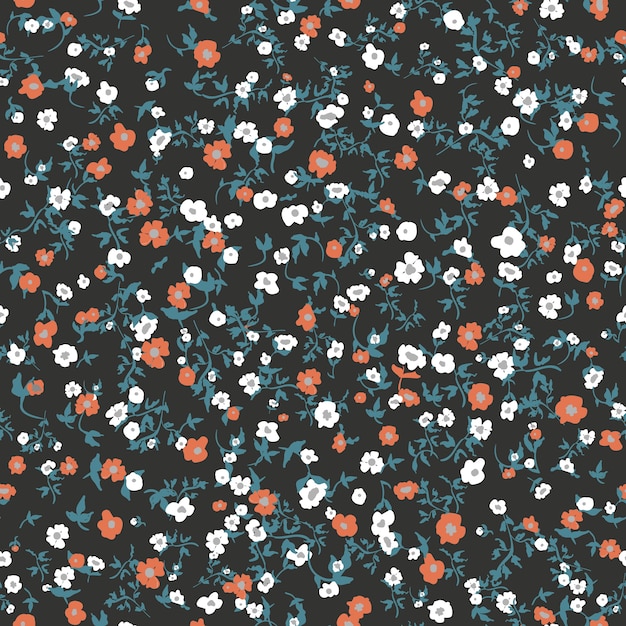 Seamless floral pattern with flowers