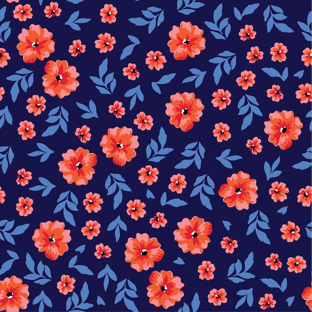 seamless floral pattern with flowers