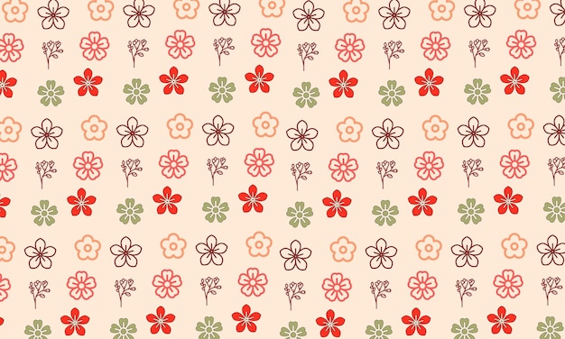 Seamless flower pattern background