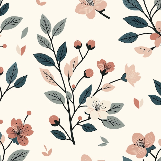 seamless flowers pattern