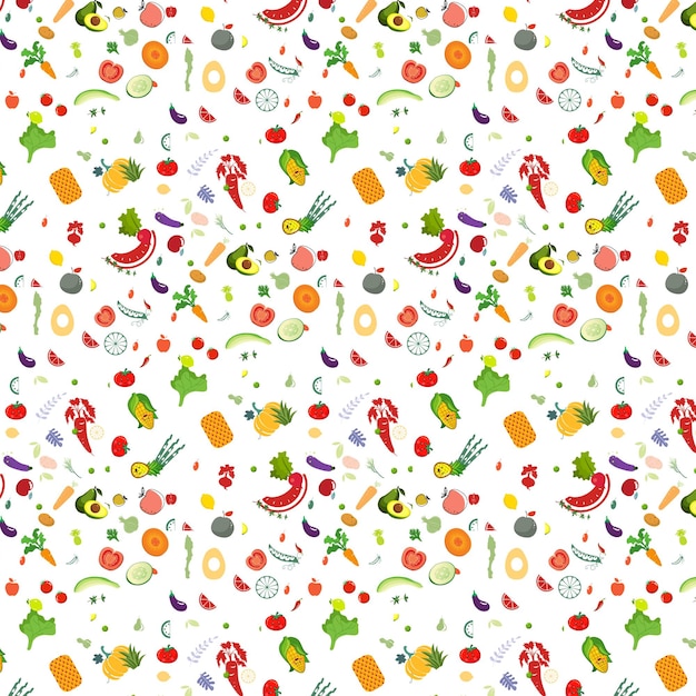 Seamless Food Pattern food patter design