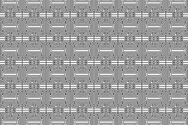 Seamless geometric abstract shape lines pattern