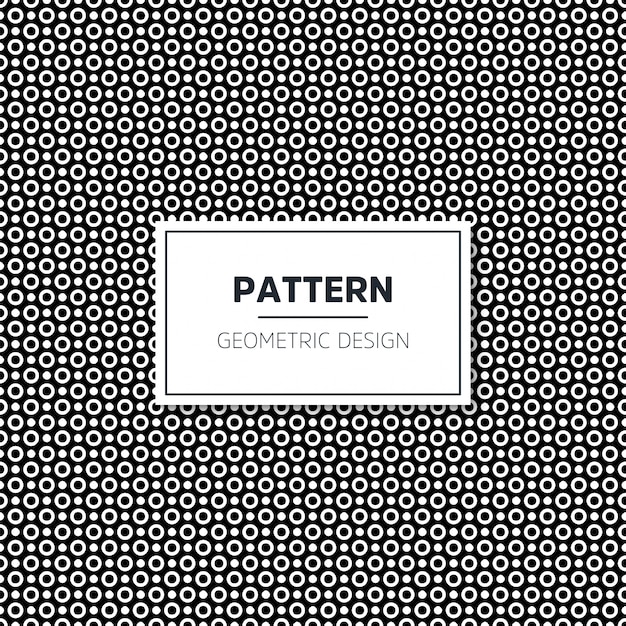 Seamless geometric black and white pattern