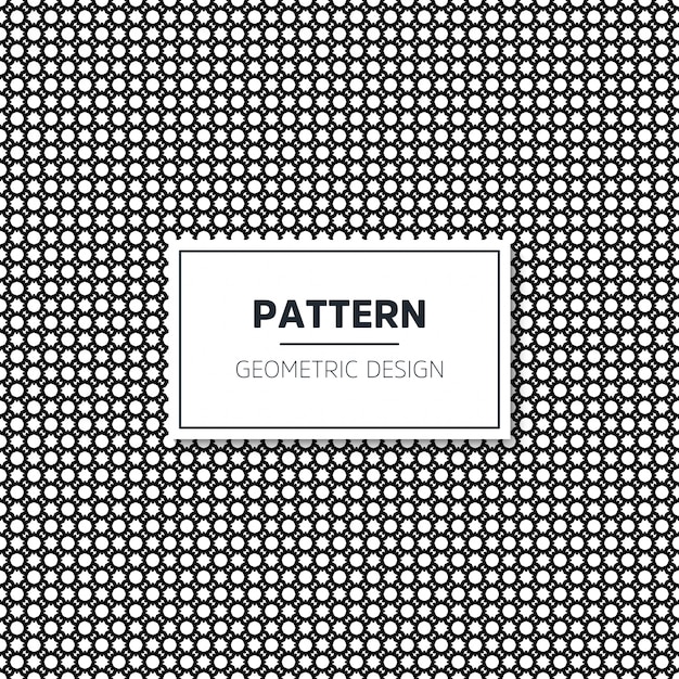 Seamless geometric black and white pattern