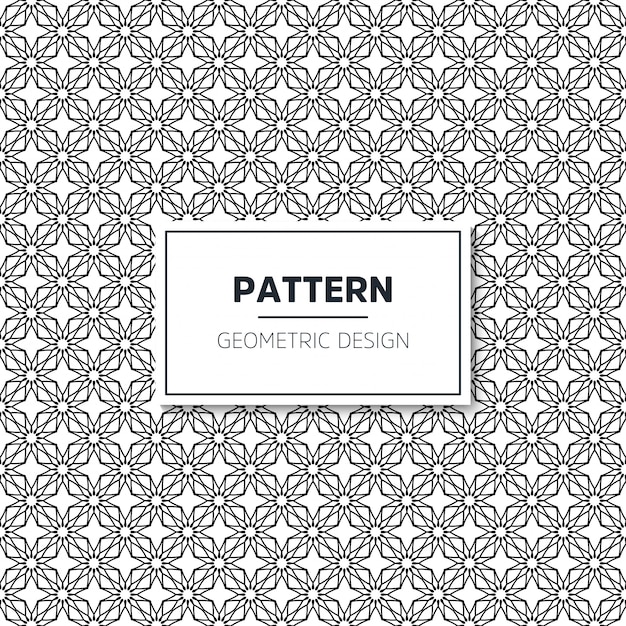 Seamless geometric black and white pattern