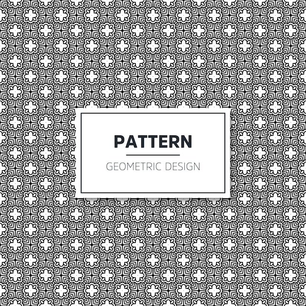 Seamless geometric black and white pattern