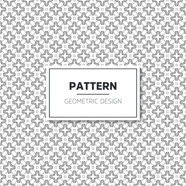 Seamless geometric black and white pattern