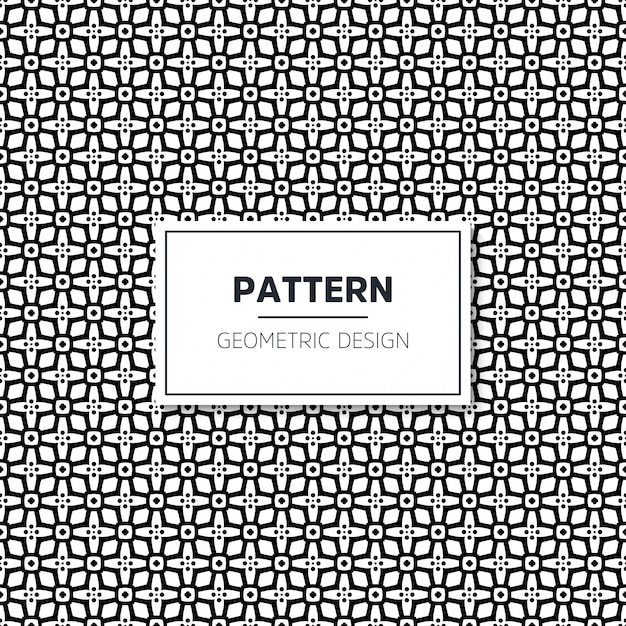 Seamless geometric black and white pattern