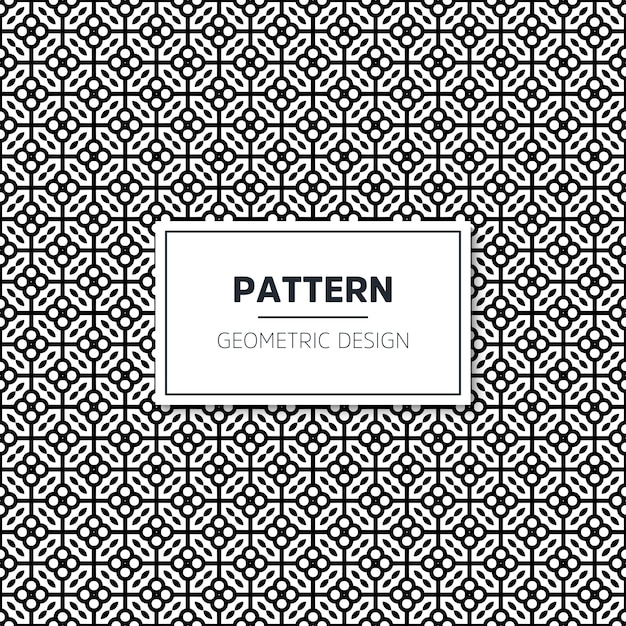 Seamless geometric black and white pattern