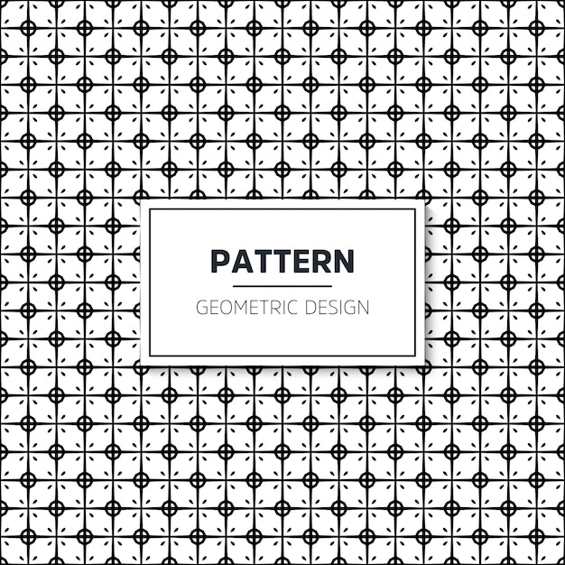 Seamless geometric black and white pattern