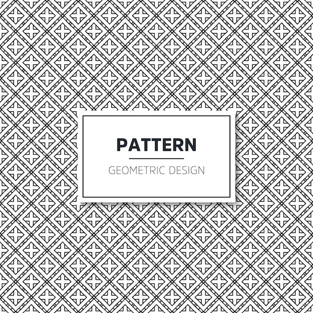 Seamless geometric black and white pattern