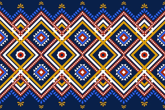 Seamless geometric ethnic asian oriental and tradition pattern design for texture and background. Silk and fabric pattern decoration for carpet, clothing, wrapping and wallpaper