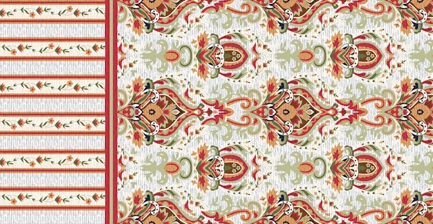 Seamless geometric ethnic oriental and tradition pattern design for texture and background