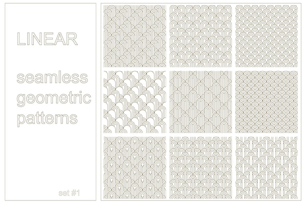 Seamless geometric ornament Brown color linesGreat design for fabrictextilecoverwrapping paper