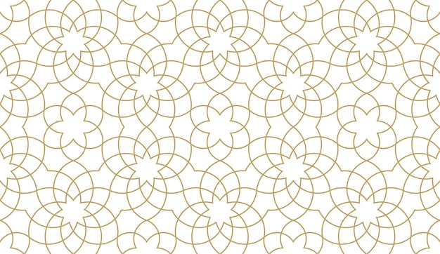 Seamless geometric pattern in authentic arabian style