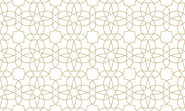 Seamless geometric pattern in authentic arabian style