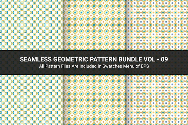 seamless geometric pattern bundle vol - 09