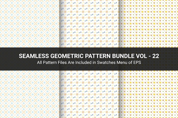 Seamless geometric pattern bundle vol - 22