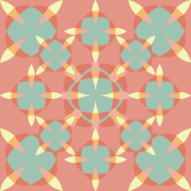 Seamless geometric pattern in gentle colors Theme for printing on fabric wrapping paper wallpaper