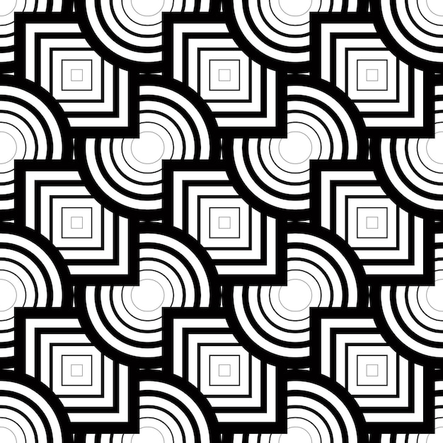 Seamless geometric pattern, simple vector black and white stripes background, accurate, editable and useful background for design or wallpaper.