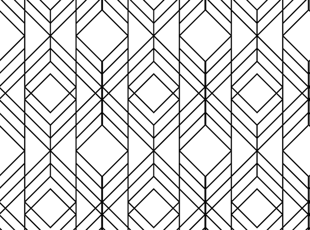 Vector seamless geometric pattern. vector abstract classical background in black and white color