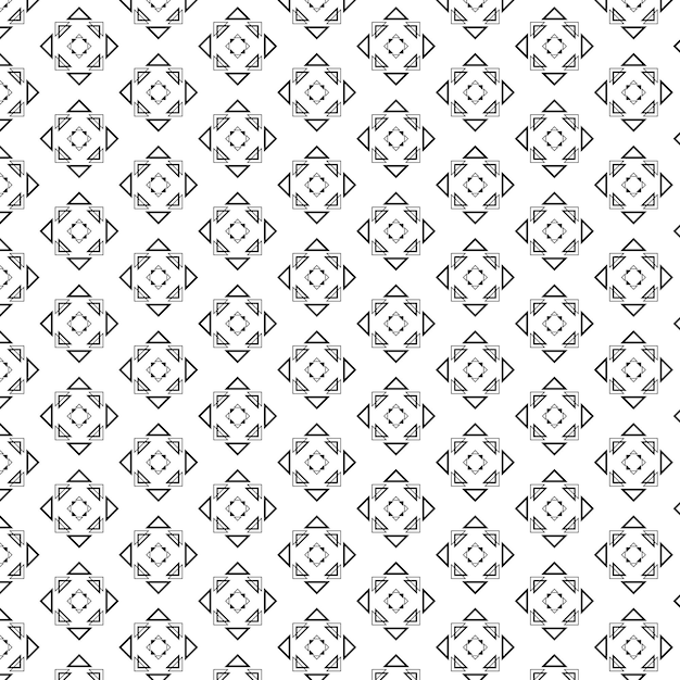 Seamless Geometric Pattern with Abstract Design