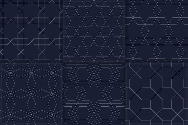 Seamless Geometric Patterns Set