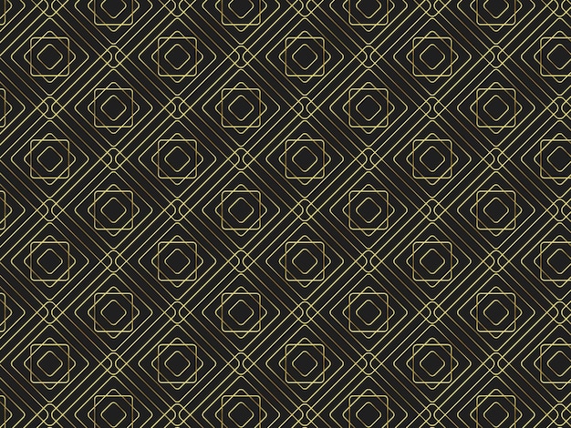 Seamless geometric textile gold pattern