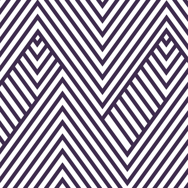 Seamless geometric zig-zag lines vector background