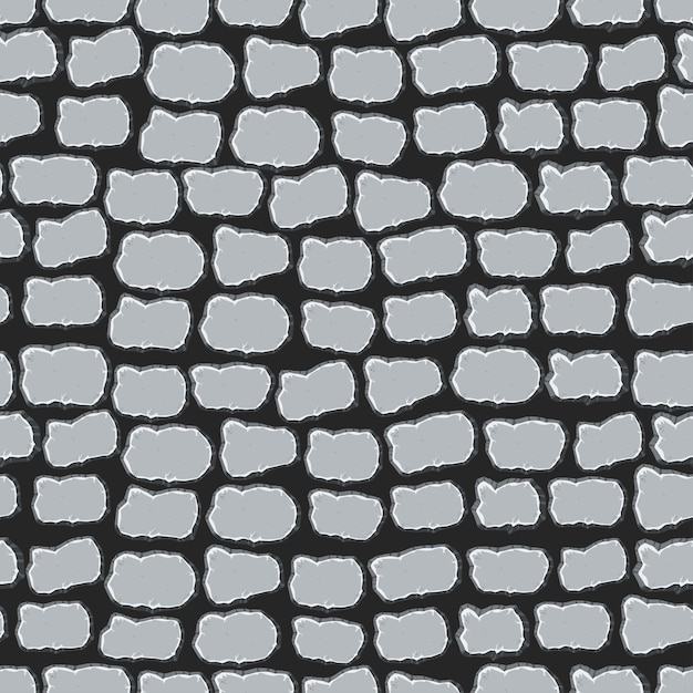 Vector seamless grey stones pattern background