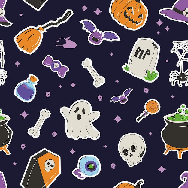 Seamless Halloween Pattern