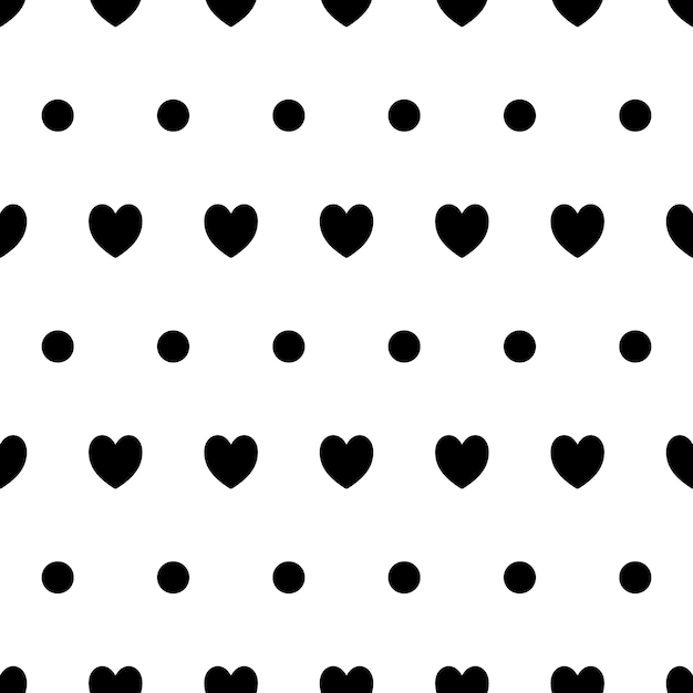 Seamless hearts pattern