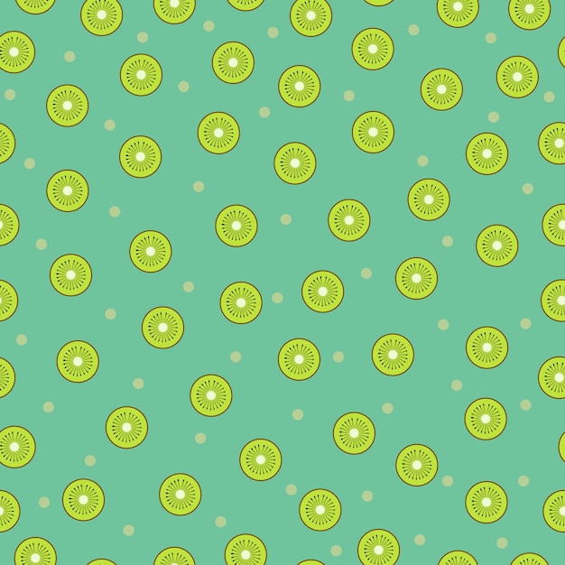 seamless kiwi pattern summer collection