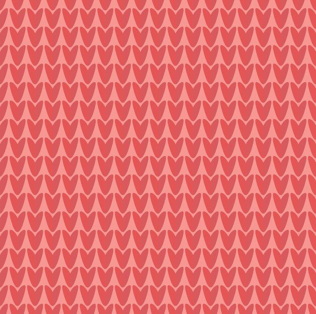 Seamless knitted pattern red background